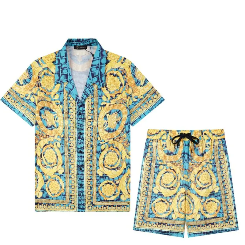 versace survetements manches courtes pour homme s_11ab125:survetement versace collection